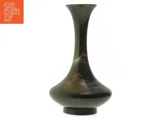 Vintage japansk kobber blomstervase (str. 22 cm)