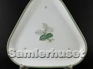 Grøn Melodi Kagefad Trekantet 24 cm.