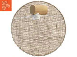 Væglampe med stofskærm (str. Ø 35 cm)