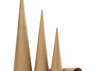 Høje Kegler, H: 30-40-50 cm, diam. 8-9-11,5 cm, 3stk./ 1 pk.