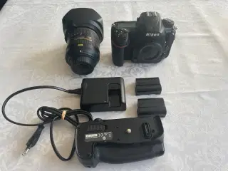 Nikon D500 + 18-80mm Nikkor + MB-D17 batteripakke