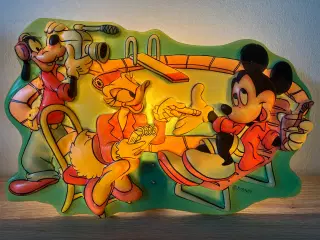 Stor flot retro Disney lampe 