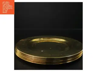 Gulddekorative tallerkener (str. Ø 28 cm)