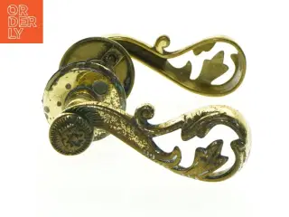 Antik messing dørhåndtag (str. 19 x, 11 cm)