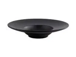 12 stk. Tallerken melamin dyb m/fane sort 290 mm Nero