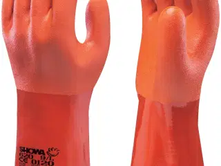 Showa PVC-handske orange heldyp 620-9