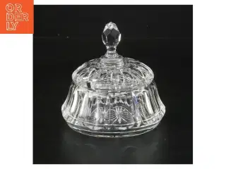 Glas krukke med låg (str. Ø 11 cm)