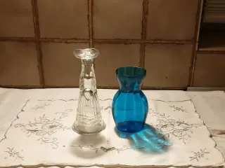 Lysestage/figur - Hyacint glas SE 3 fotos