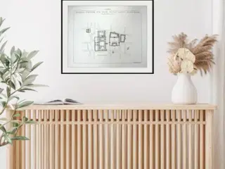 Grafisk tryk arkitekt tegning Istanbul Üsküdar Pla