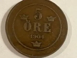 5 øre 1904 Sverige