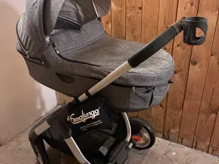 Stokke Trailz kombivogn + tilbehør – næsten som ny