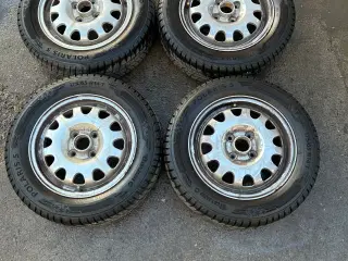 Originale alufælge med gode vinterdæk