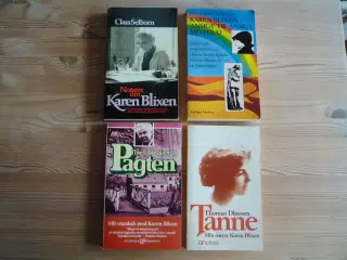 4 bøger vedr. Karen Blixen