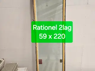 Rationel vindue, 2 lagsvindue fejlfri og ikke utæt