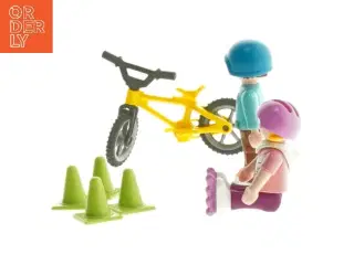 Playmobil Legetøjsfigurer med enhjulet cykel og kegler