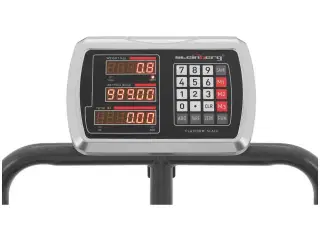 Industrivægt – 600 kg / 100 g – hjul – LED-display