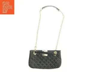 Sort skuldertaske med guldkæde fra Jaeger (str. 29x16,5 cm)