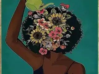 * Lærredsmaleri/tryk; Be kind - to your mind