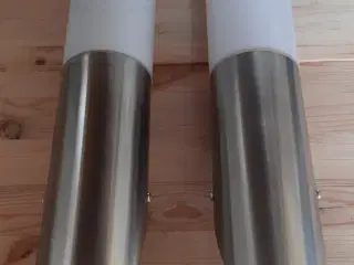 Udendørslamper rustfri stål 2 stk. Nye.