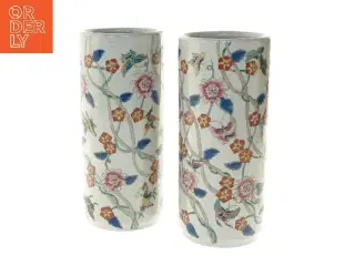 Dekorative vaser med blomsterdesign (str. Ø 11x29 cm)