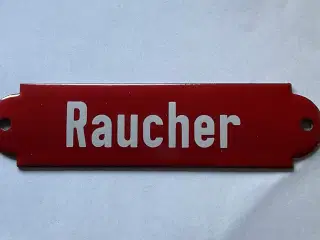 Emaljeskilt fra Deutsche Bundesbahn