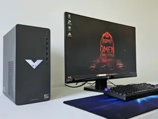1 år gl. HP Gamer Pc + 27" HD Skærm
