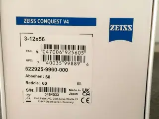 Riffel Kikkert Zeiss Conquest V4