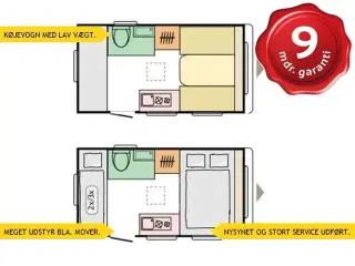 2020 - Adria Aviva 360 DK   KØJEVOGN MED LAV VÆGT OG MEGET UDSTYR.