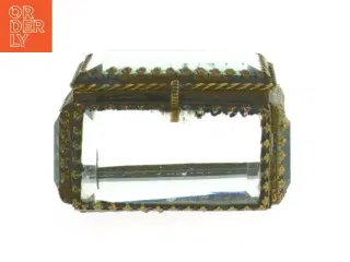 Smykkeskrin antikt fra Frankrig (str. 9x7x 4,5 cm)