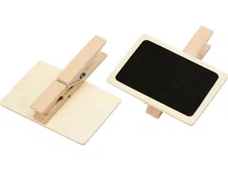Tavle med klemme, str. 6,8x4,7 cm, 6stk./ 1 pk.