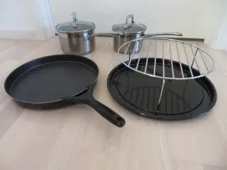 Kasseroller Scanpan, pizzapande til mikroovn m.m