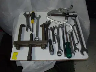 Diverse håndværktøj bakco skifenøgler
