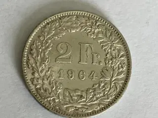 2 Francs Switzerland 1964