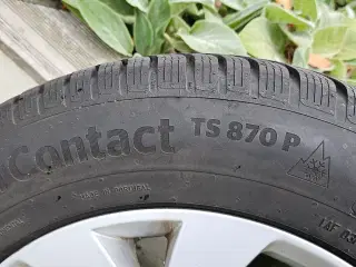 17” org. Citroen C5 alufælge + conti vinter dæk