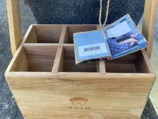 Holm opbevaringkasse i træ