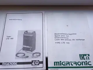 Migatronic tig. Instruktionsbog 