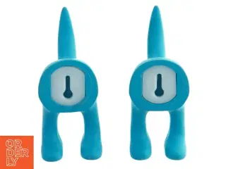 Blå vægkroge formet som hunde fra IKEA (str. 9 cm. 2 styk)