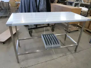 Rustfri stålbord 140x65xH90cm