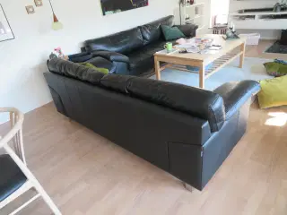 Lædersofaer, 3 + 2½, Skalma