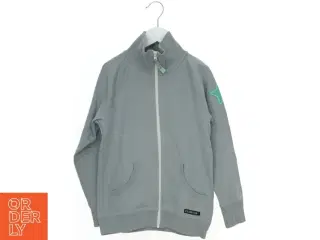 Grå sweatshirt med lynlås fra Villervalla fra Viller Valla (str. 128)