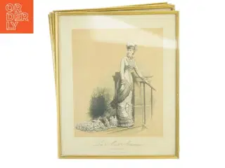 Vintage modeillustrationer (str. 35 x 28 cm)