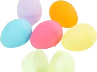 Æg, H: 4,5 cm, diam. 3 cm, pastelfarver, 24stk./ 1 pk.