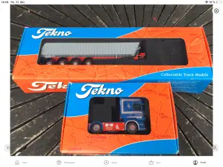 Tekno city container scania med trailer 