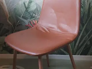 6 Spisebordsstole i cognac farve