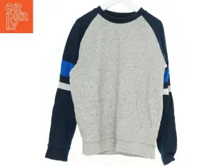 Grå og blå sweatshirt fra Next (str. 134)