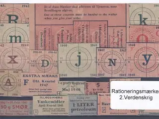 Rationeringsmærker - 2. Verdenskrig