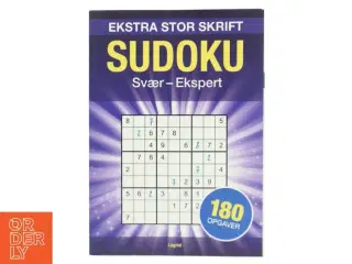 Sudoku: Svær - Ekspert (Bog)