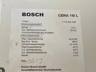 Bosch Varmvandsbeholder 110 L