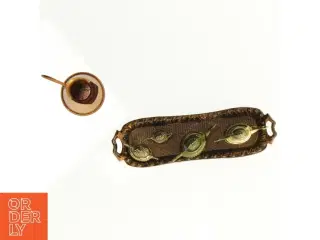 Mini Messing Kobber kander og fad (str. 15 x 6 cm)
