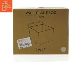 Grå vægplanteboks i metal fra Ferm Living (str. 15x15x11 cm)